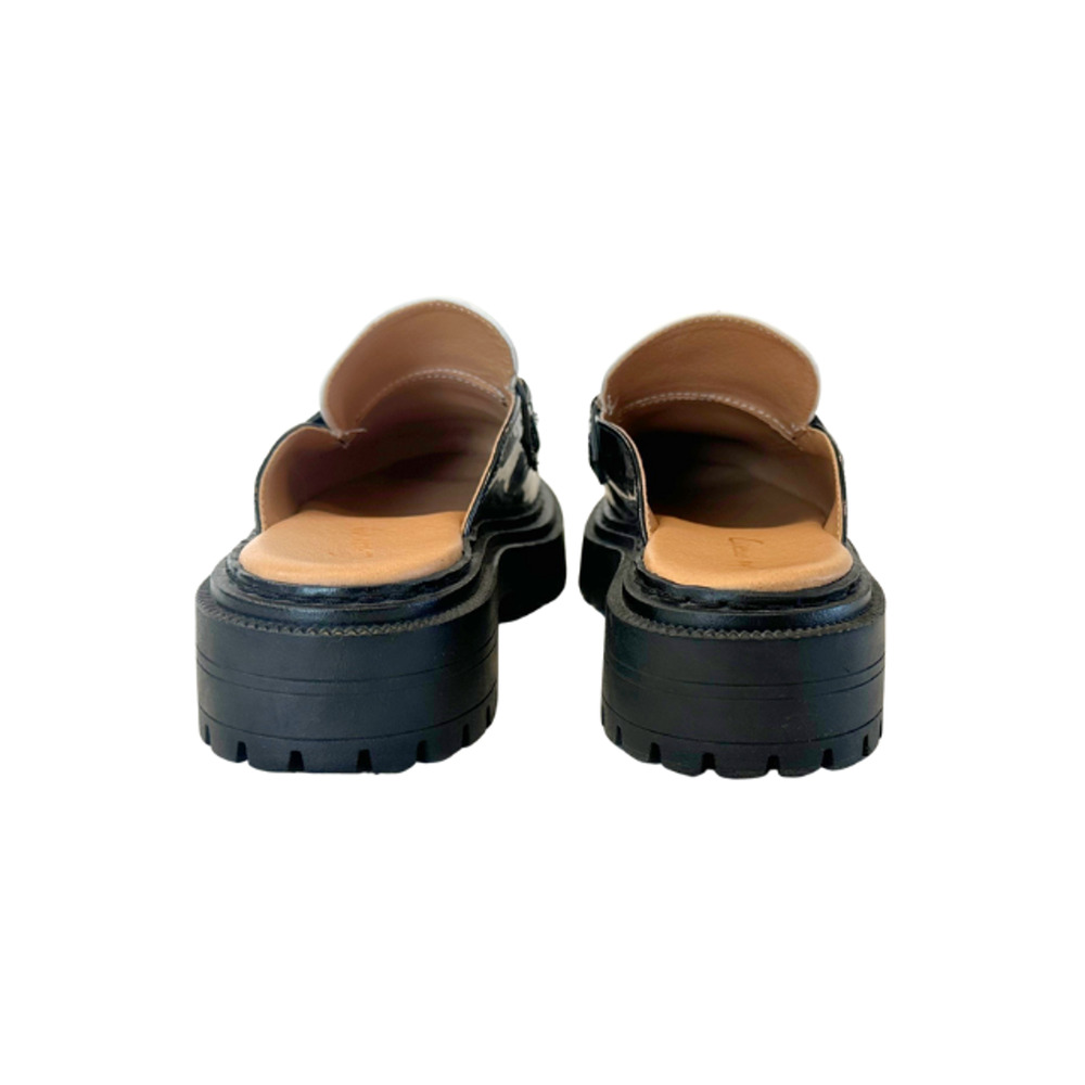 Circus NY by Sam Edelman Evangeline Mule Platform Lug Sole Black/White Size 8.5M - Picture 7 of 9